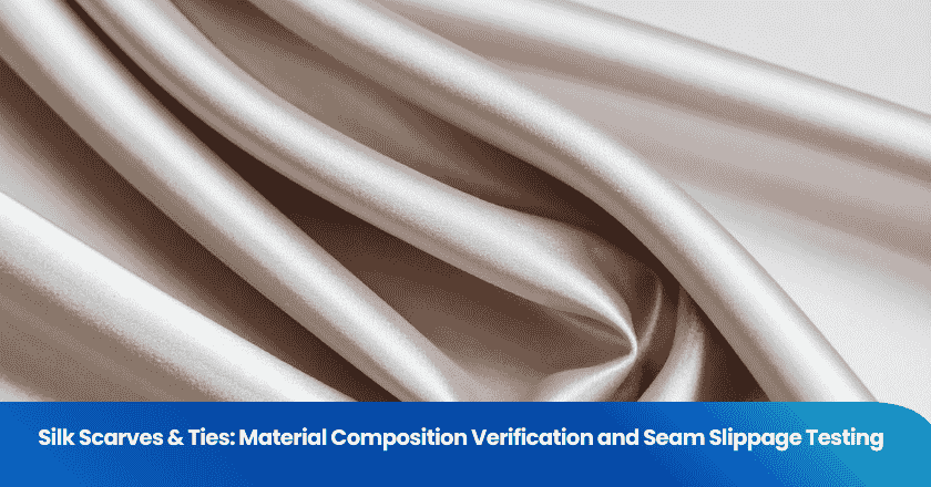 Silk Scarves & Ties: Material Composition Verification and Seam Slippage Testing